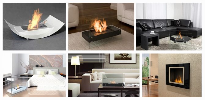 Виды биокаминов